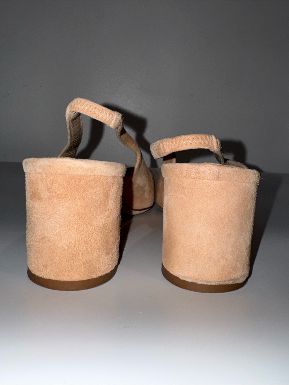 Manolo Blahnik Allurasa slingback block heels nude side 38.5 - Picture 6 of 11